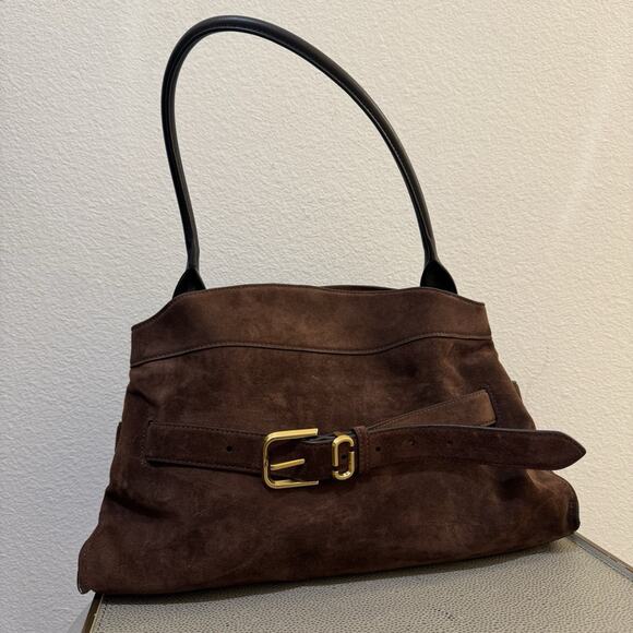 Marc Jacobs Handbags - Marc Jacobs Satchel Shoulder bag ‘Dakota’ - Suede Dark Brown